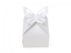 50X Shiny White Butterfly Wedding Favor Candy Gifts Boxes 50X Shiny White Butterfly Wedding Favor Candy Gifts Boxes