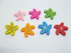 200 New Sea Star Wooden Beads Mixed Color