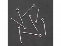 250Gram Silver Plated Eye Pins Jewelry Finding 36mm