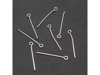 250Gram Silver Plated Eye Pins Jewelry Finding 36mm