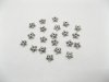 1000 Antique Pewter Silver Star 7mm Bead Caps 1000 Antique Pewter Silver Star 7mm Bead Caps