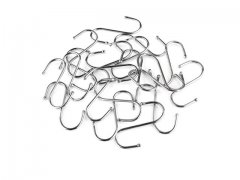 40Pcs Metal S-Shaped Pot Rack Hooks 6.5cm Long