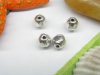 100pcs Metal Shiny Round Beads yw-ac-mb51