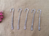 20Pcs Tibetan Silver Carved Hook Metal Bookmarks