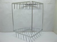 1Pc New 2-Layer Corner Bath Bathroom Rack Display