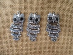 20Pcs Alloy 3D Large Vivid Owl Beads Charms Pendants 20Pcs Alloy 3D Large Vivid Owl Beads Charms Pendants