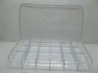 1Pc Bead Storage Boxes 18 Compartment Organizer w/Lid
