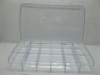 1Pc Bead Storage Boxes 18 Compartment Organizer w/Lid