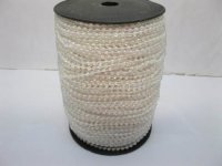 1Roll X 65Yds Pearl Color Ball Beaded Chain for Craft 4mm