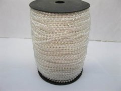 1Roll X 65Yds Pearl Color Ball Beaded Chain for Craft 4mm 1Roll X 65Yds Pearl Color Ball Beaded Chain for Craft 4mm