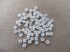 260Grams Wooden Cube Alphabet Letter Beads 10x10mm