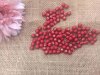 250g (850Pcs) Red Round Acrylic Rubber Beads 8mm for Jewelry Mak