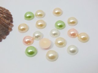 950Pcs Semi-Circle Simulated Pearl Bead Flatback Mixed Color