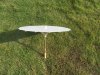 10X New Plain White Paper Parasol Umbrellas 56cm Dia 40cm long
