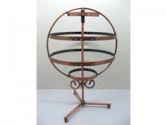 1X Copper Globe Shape Holder Earring Display Rack dis-ea183