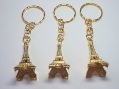 100 Golden Plated France Eiffel Tower Key Rings 100 Golden Plated France Eiffel Tower Key Rings