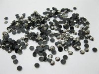 50000 Black Flat Back Flatback Diamontes Rhinestones 3.7mm