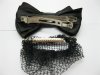 1Pc Black Bowknot Hairclip with Hair Bun Net 1Pc Black Bowknot Hairclip with Hair Bun Net