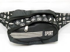 4Pcs Black Back Waist Bags Waist Pouch Bum Bags - White