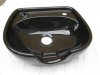 1X Black Ceramic Shampoo Sink Basin 52x57cm NO Accessory