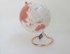 1Pc Rose Golden Color Desktop World Globe & Earth Map