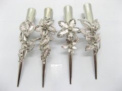 1 Assorted Metal Oxhorn Hair Clip Base Finding 1 Assorted Metal Oxhorn Hair Clip Base Finding
