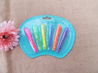 6Sheets x 6Pcs Colorful Fragrant Text Marker Stationery Office U