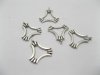 100 17mm Charms Metal Triangle Pendants