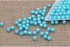 2500 Blue Round Simulate Pearl Loose Beads 6mm