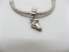 10 Alloy European Thread Beads With Shoe Dangle ac-sp436 10 Alloy European Thread Beads With Shoe Dangle ac-sp436