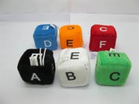 24Pcs Funny Sponge Materials ABC Dice with Sucker Wholesale 24Pcs Funny Sponge Materials ABC Dice with Sucker Wholesale