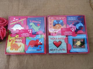 12Sets Valentine Day Classroom Exchange Cards w/Envelope 12Sets Valentine Day Classroom Exchange Cards w/Envelope
