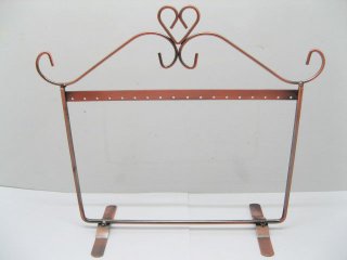 2Pcs Copper Earring Display Rack Holder Stand