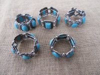 12Pcs Vintage Elastic Bangle Bracelet 6cm Dia.