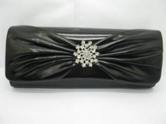 1Pc Black Leatherette Evening Handbag Wedding Clutch Bag 1Pc Black Leatherette Evening Handbag Wedding Clutch Bag