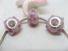 100 Pink Lampwork Glass European Beads 100 Pink Lampwork Glass European Beads