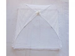 10 White Fold-away Food Cover Pulling Rope For Camper,Kitchen