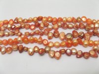 5strand pink fresh water pearl beads