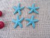 20Pcs Blue Alloy Starfish Pendant Beads Charms