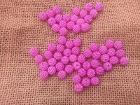250g (750Pcs) Fuchsia Loose Bayberry Beads Spacer Beads 10mm
