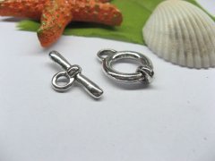 50sets Metal Smooth Circle Toggle Clasp yw-ac-tc122