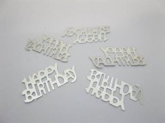 2400pcs Silvery "Happy Birthday" Party Table Decoration Confetti