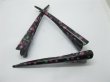 1Pc Black Flower On Oxhorn Hairclips Hair Clip