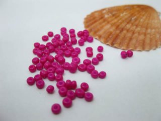 1Bag X 12000Pcs (450g) Opaque Glass Seed Beads 3mm Fuschia