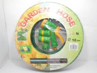 1Set Garden Hose Pipe with Plastic Garden Spray Gun Nozzle