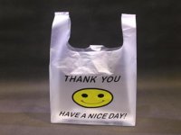 100 Large "Smile face" Plastic Garbage Bag 48x31cm