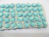 1000 Skyblue Sequin Flower with Beads Crafts Embellishments