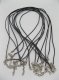 100 Black Waxen Strings With Connector For Necklace 100 Black Waxen Strings With Connector For Necklace