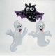 12Pcs Inflatable Ghost and Bat Halloween Party Favor