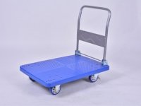 1X Blue Metal Garden Home Moving Workshop Trolley Cart 60x90cm